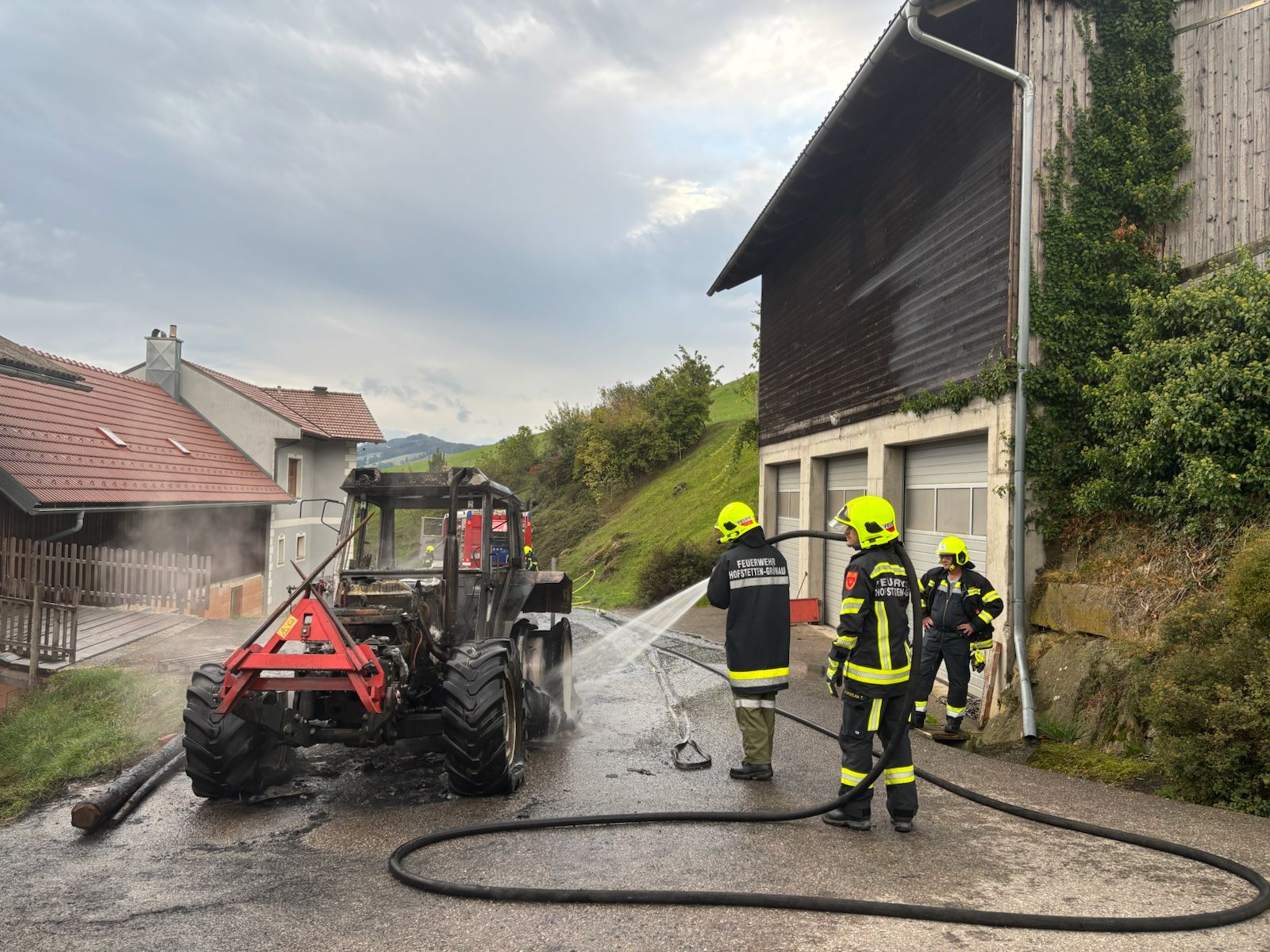 Fahrzeugbrand in Mainburg 