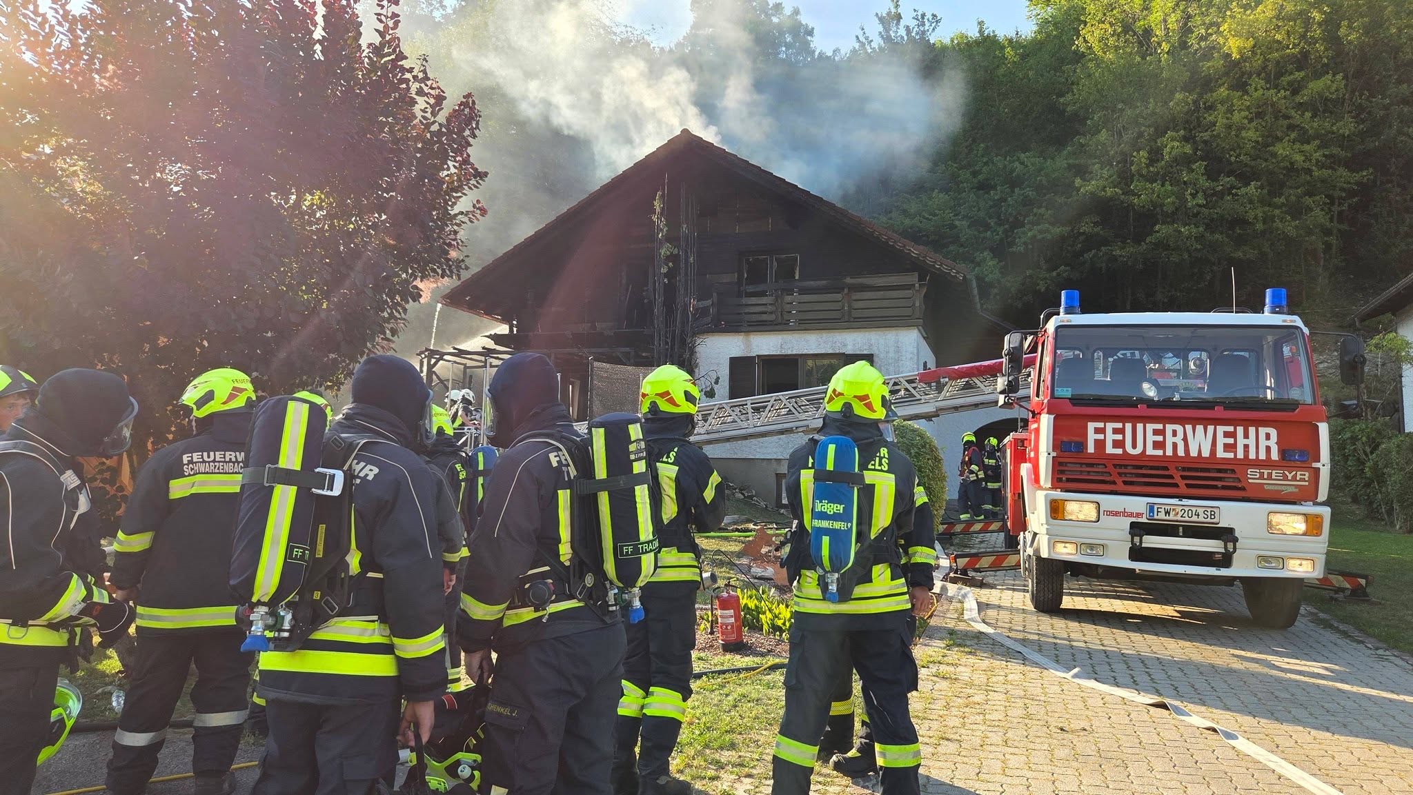 Wohnhausbrand Frankenfels 